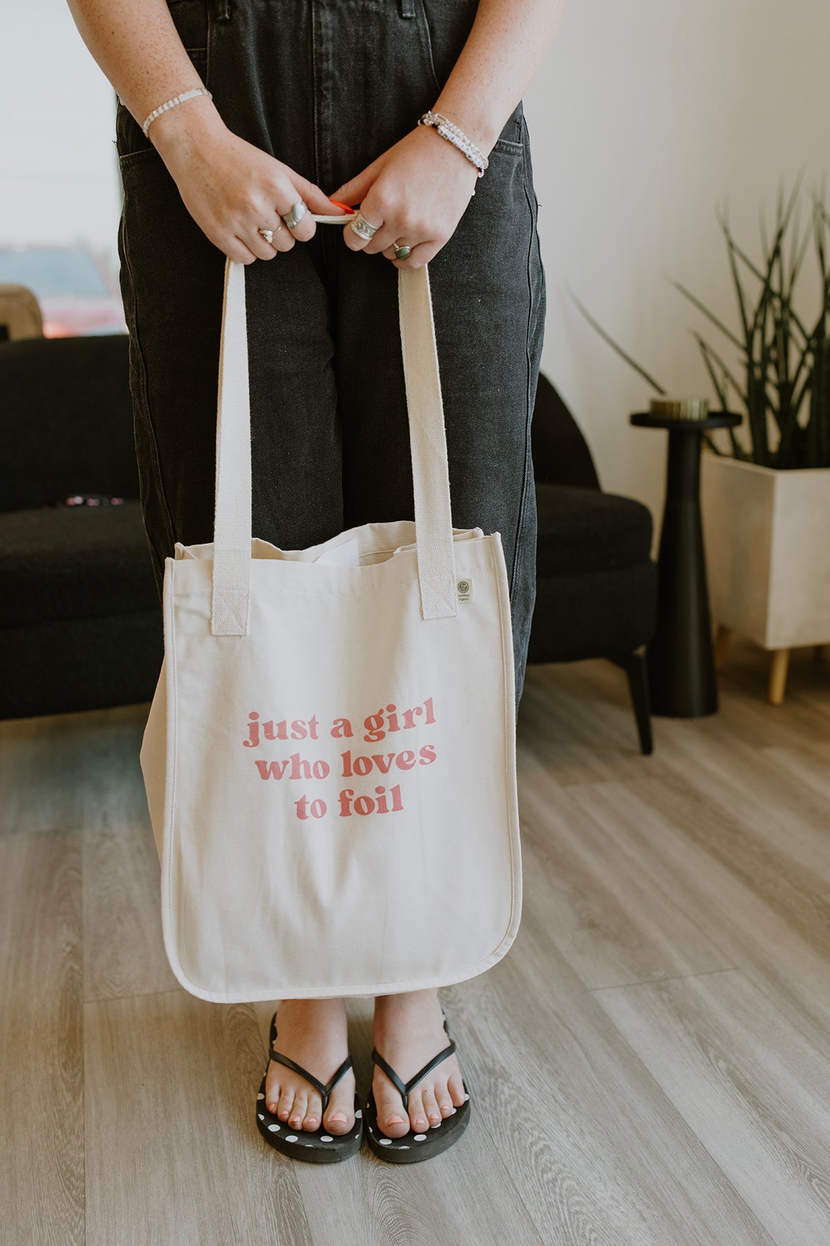 Hairday Tote:  just a girl who loves to foil